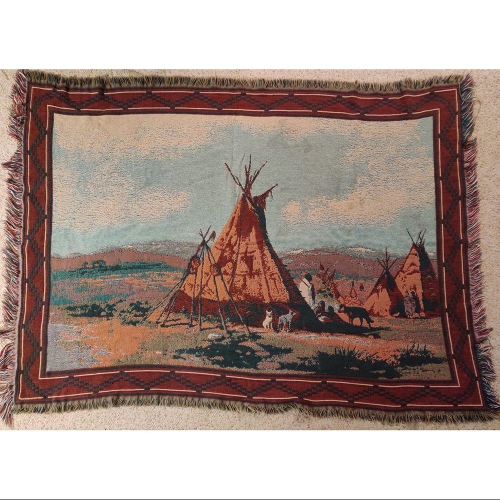 ⚡️SOLD⚡️ Vintage Goodwin Weavers Throw Blanket